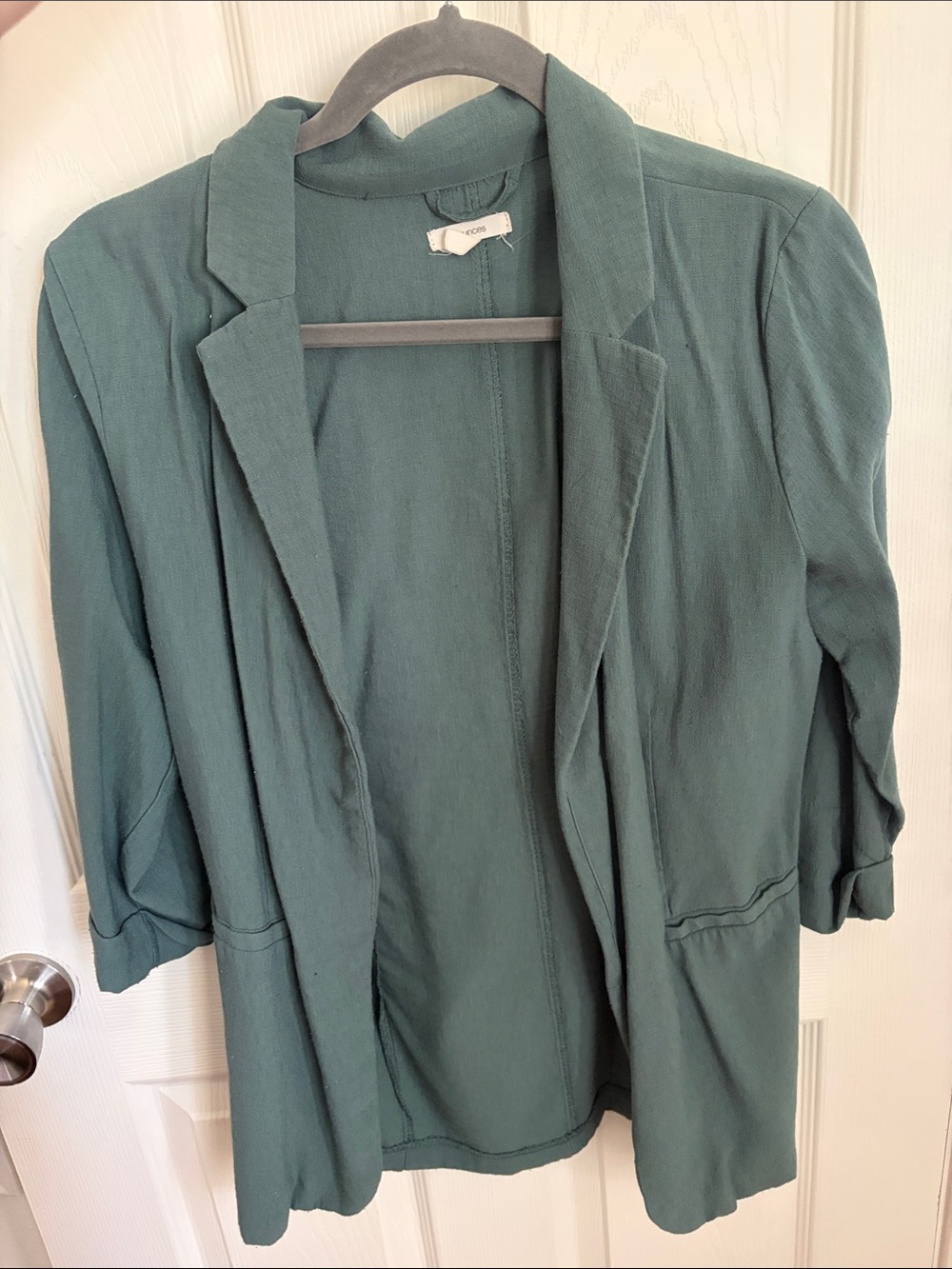 Maurices muted teal green open-top blouse